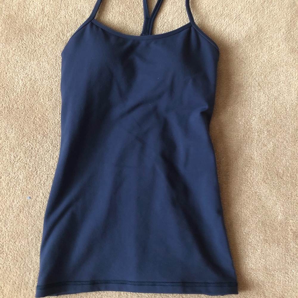 NWOT Navy Power Y Lululemon Tank Top